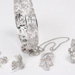 Bracciale in oro bianco e diamanti